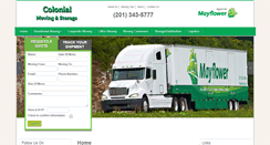 Desktop Screenshot of colonialmoving.com